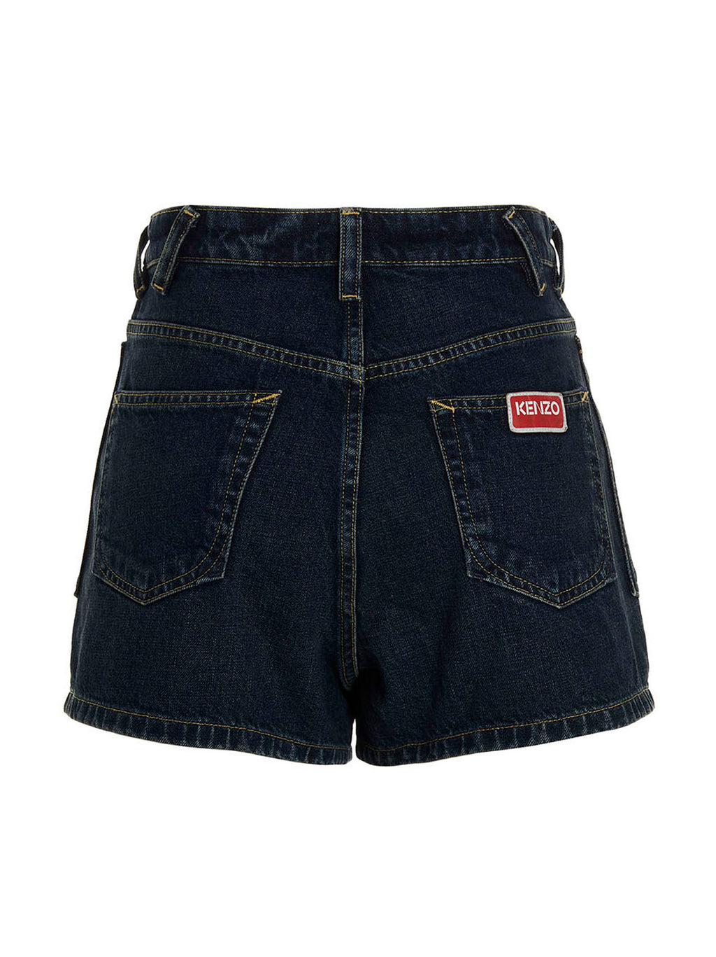 Blue Cotton Bermuda Shorts