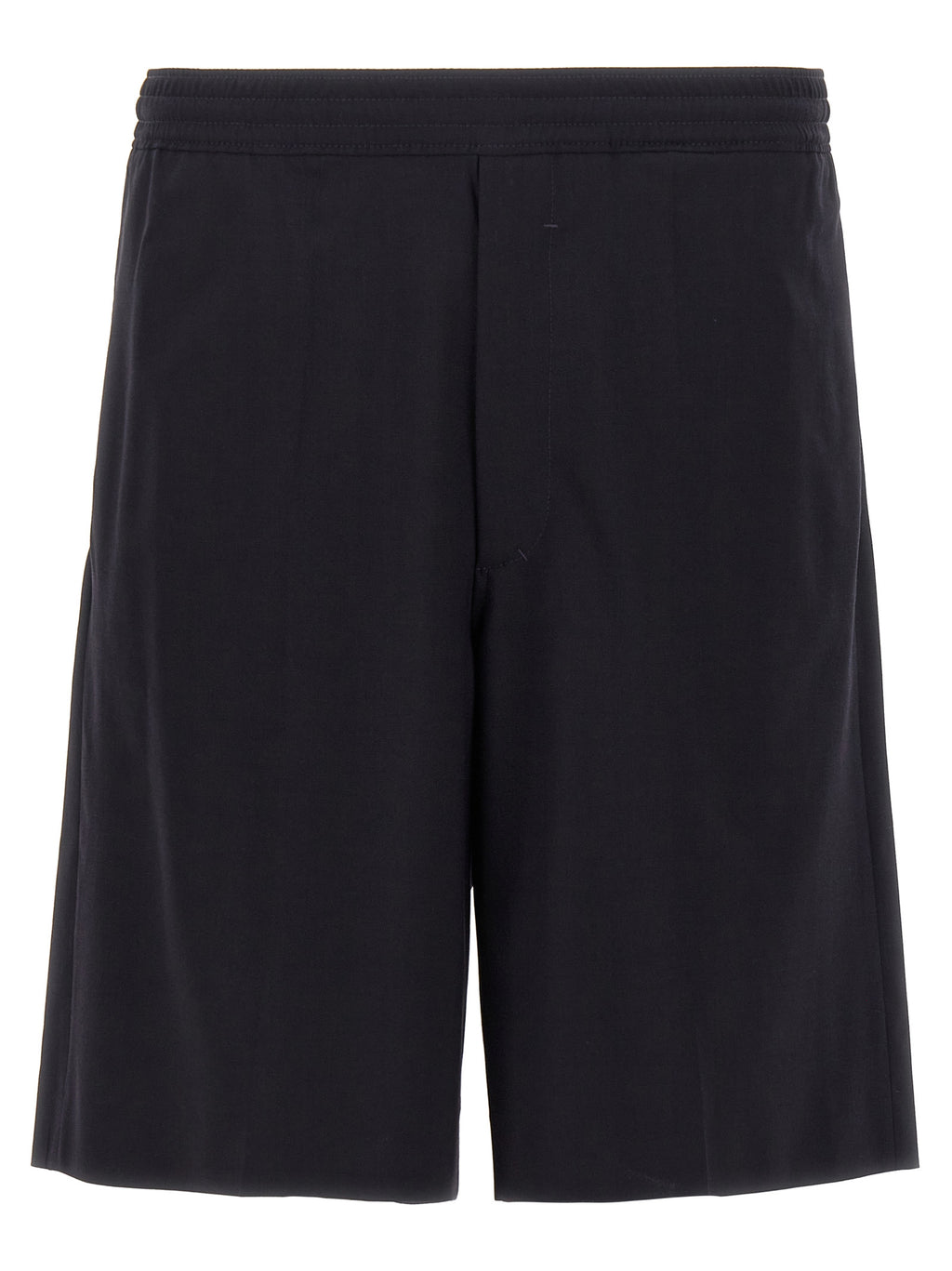 Blue Elastane Bermuda Shorts