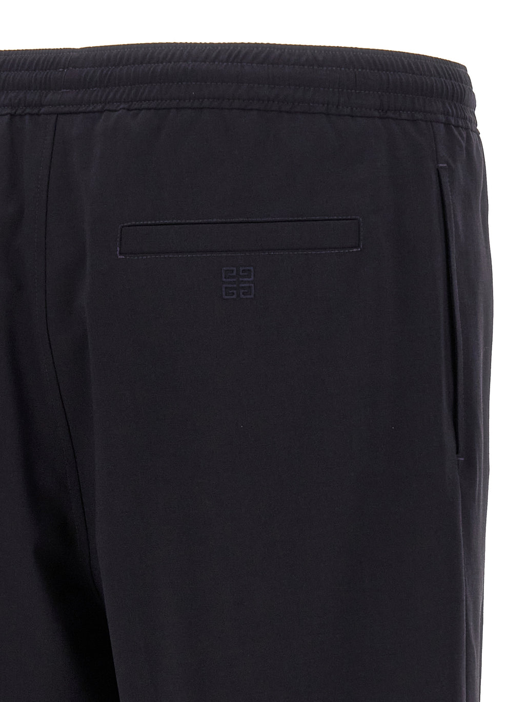 Blue Elastane Bermuda Shorts