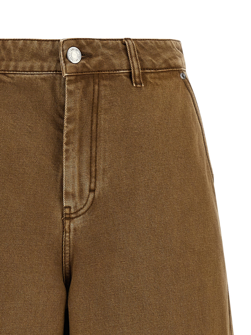 Brown Cotton Bermuda Shorts