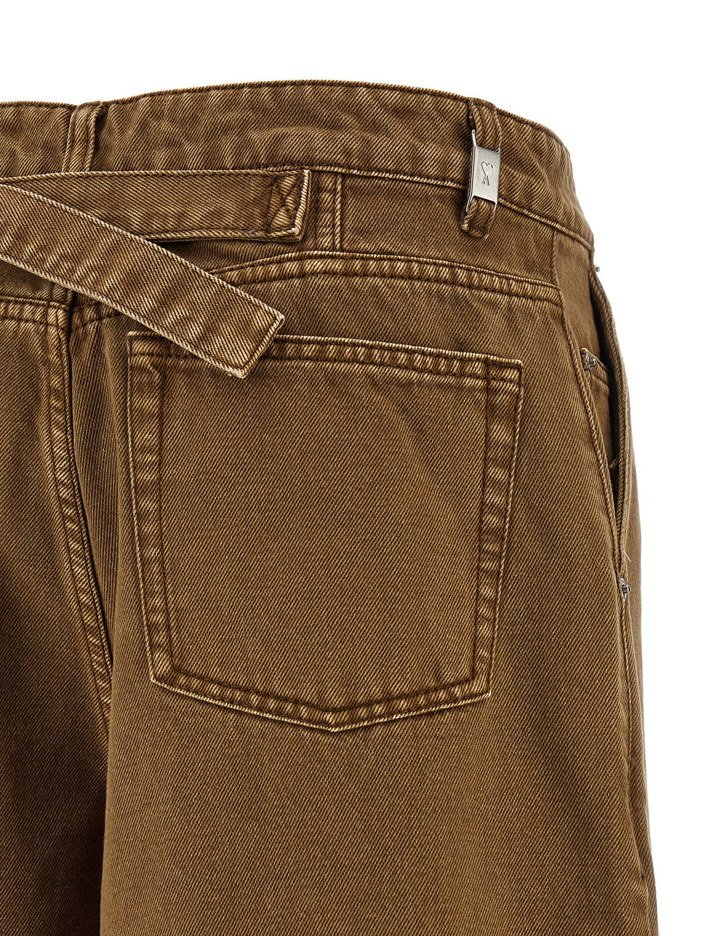 Brown Cotton Bermuda Shorts