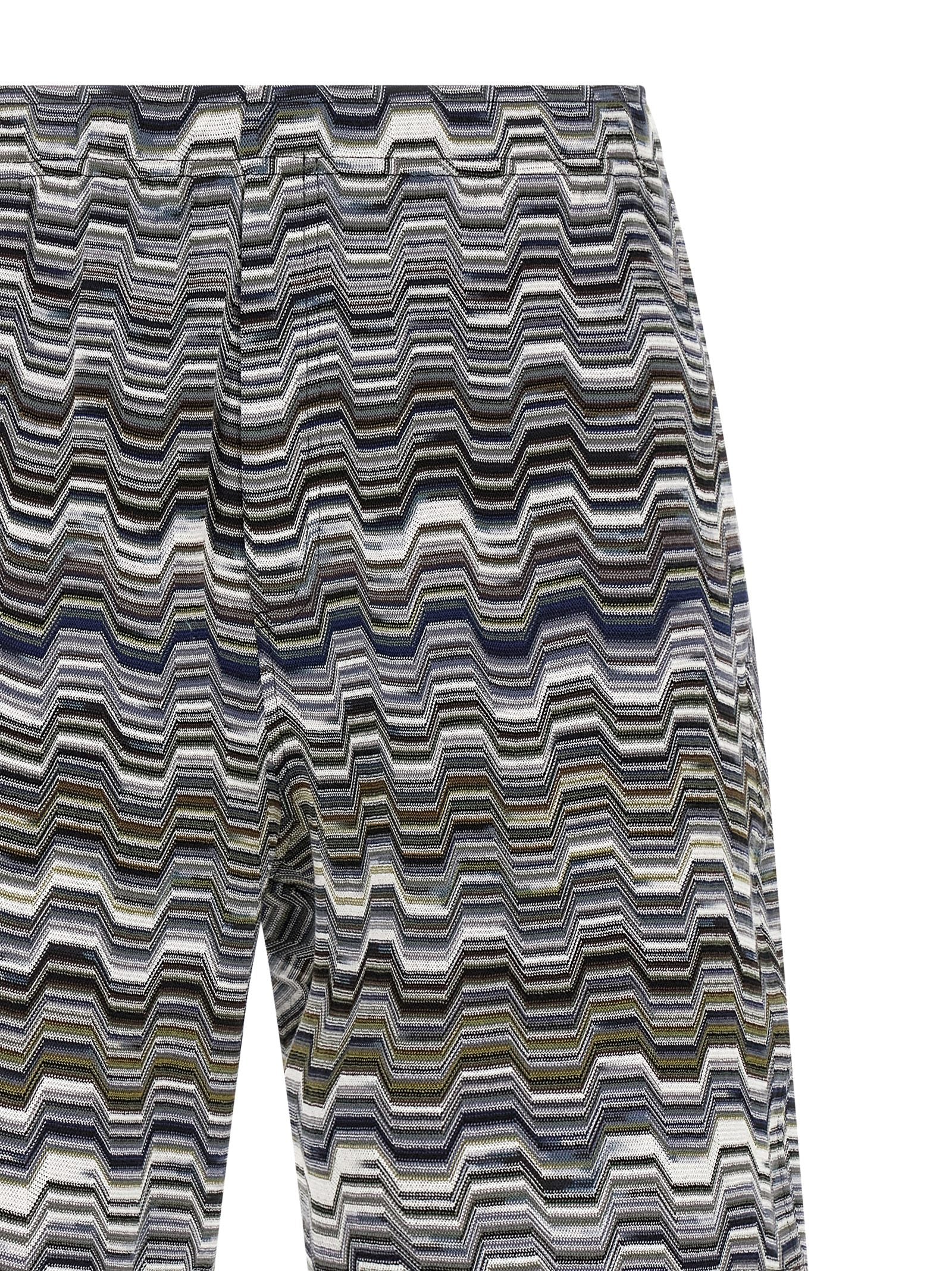 Bicolor Cotton Bermuda Shorts