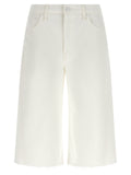 White Cotton Bermuda Shorts
