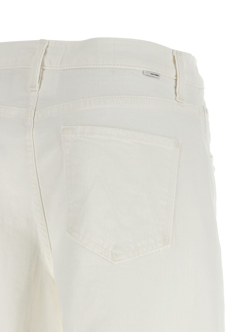 White Cotton Bermuda Shorts