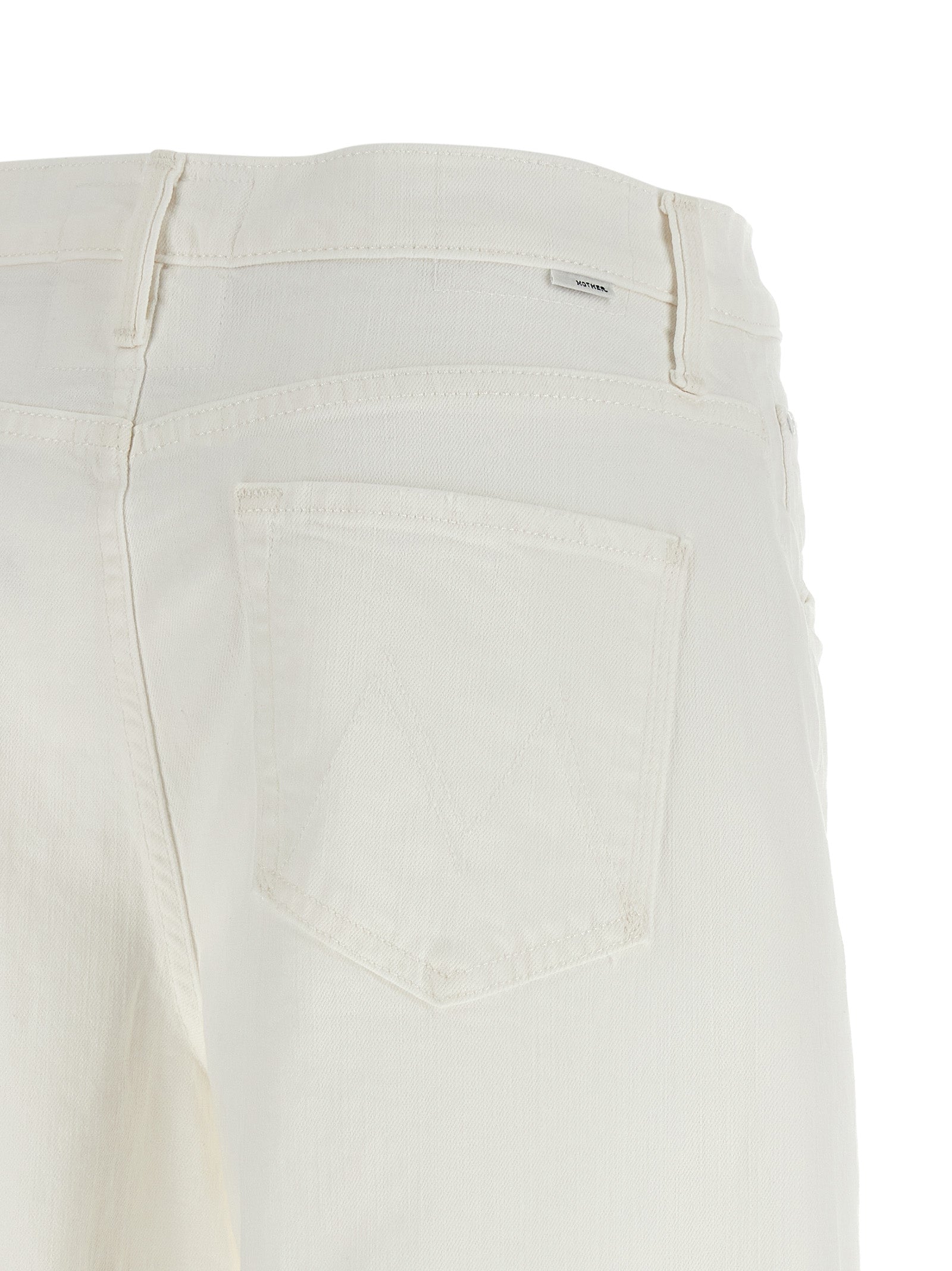 White Cotton Bermuda Shorts