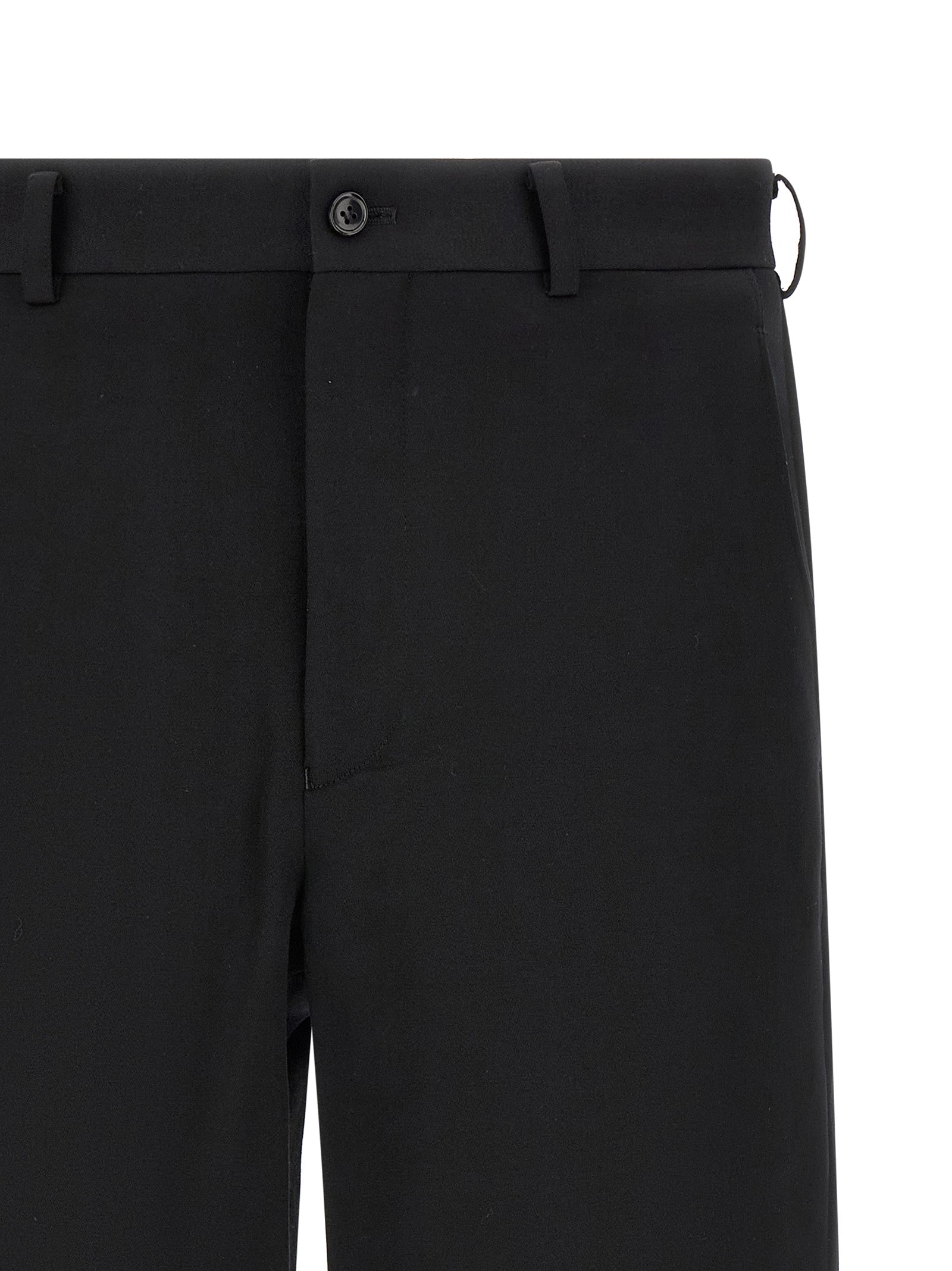 Black Wool Bermuda Shorts