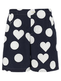 Blue Cotton Bermuda Shorts