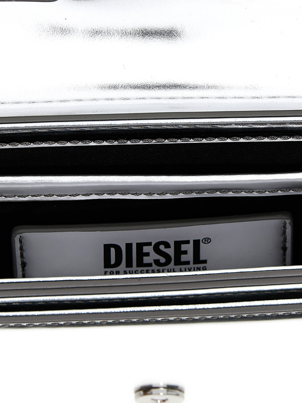 Silver Cowhide Shoulder Bag