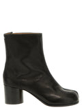 Black Napa Leather / Calf Bos Taurus Ankle Boots