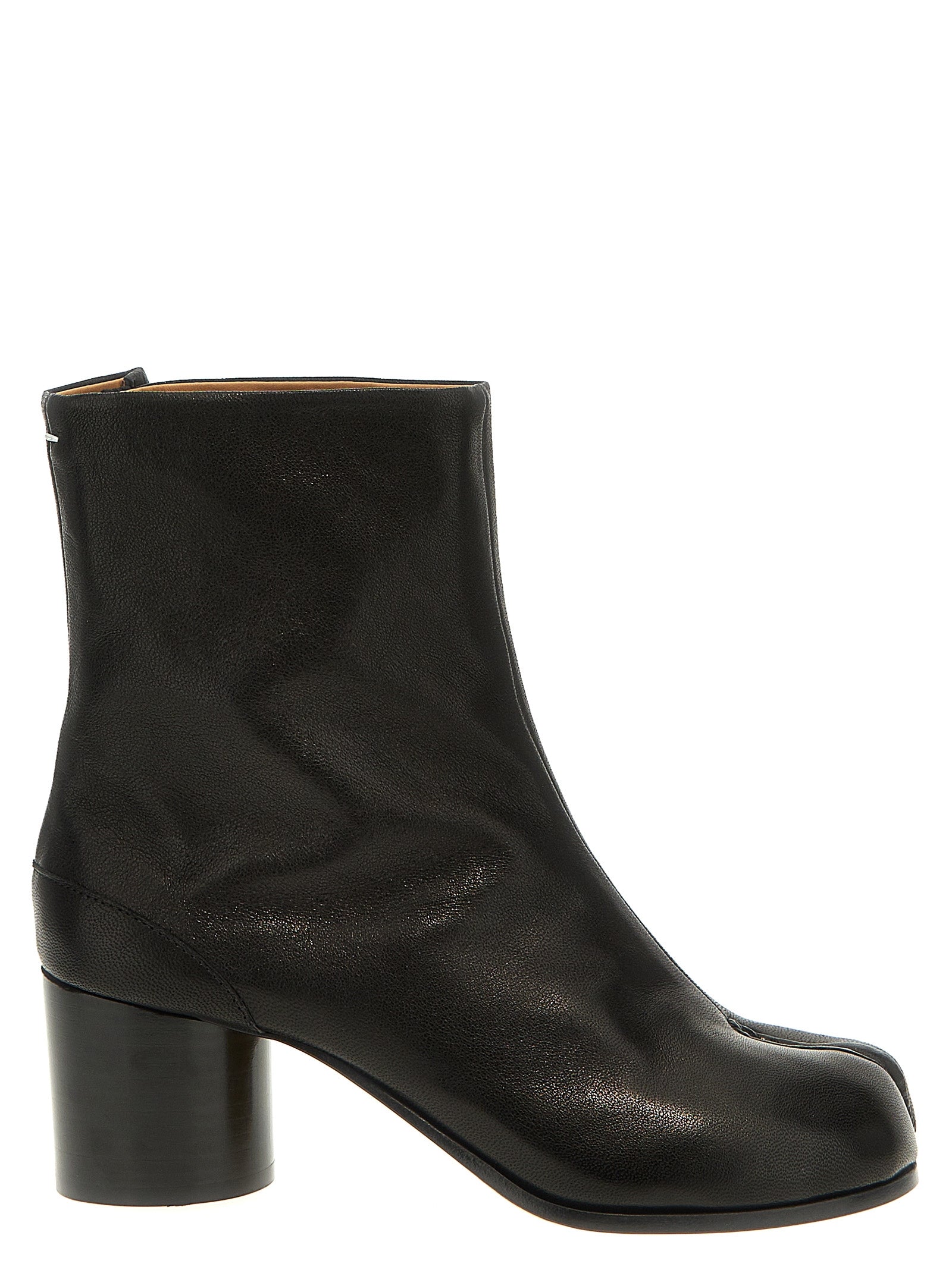 Black Napa Leather / Calf Bos Taurus Ankle Boots