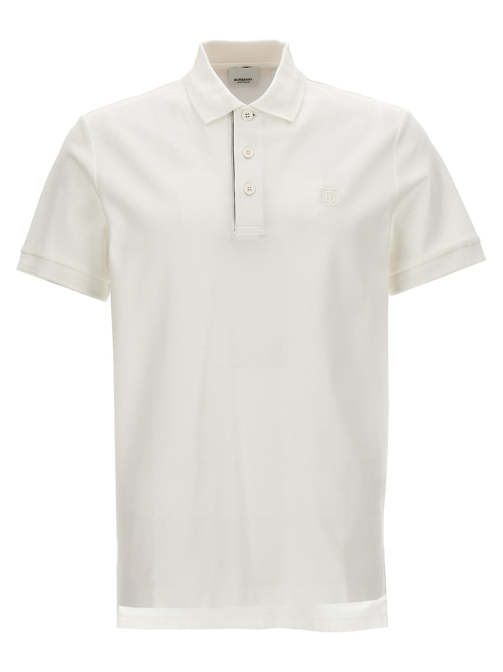 White Cotton Polo Shirt