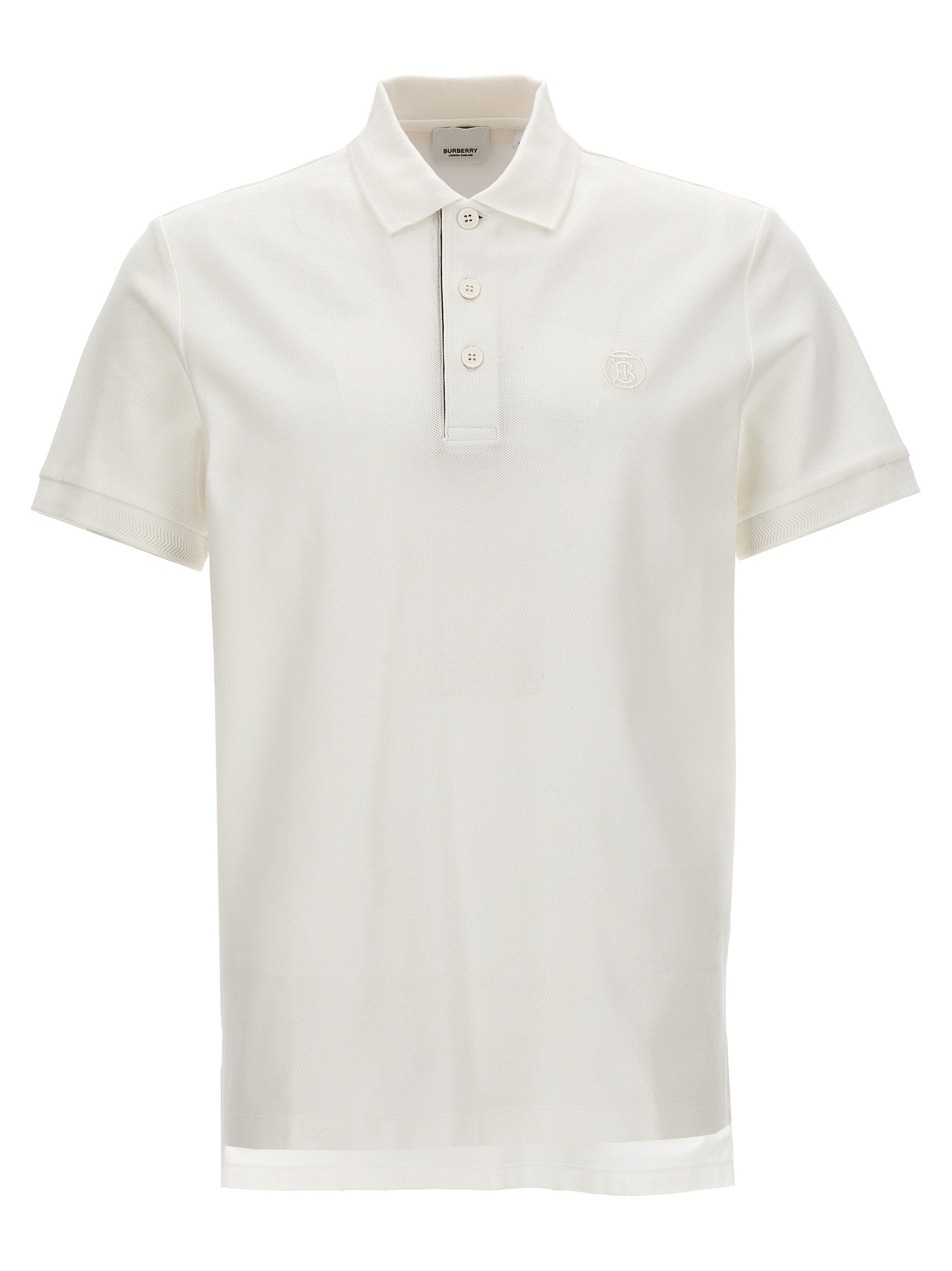 White Cotton Polo Shirt