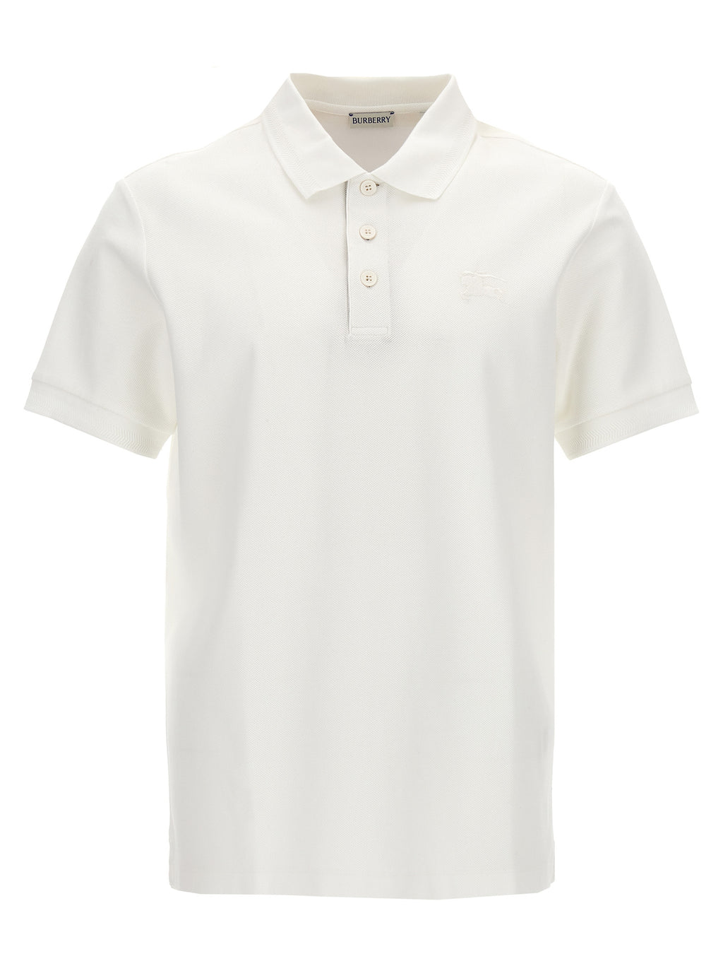 White Cotton Polo Shirt
