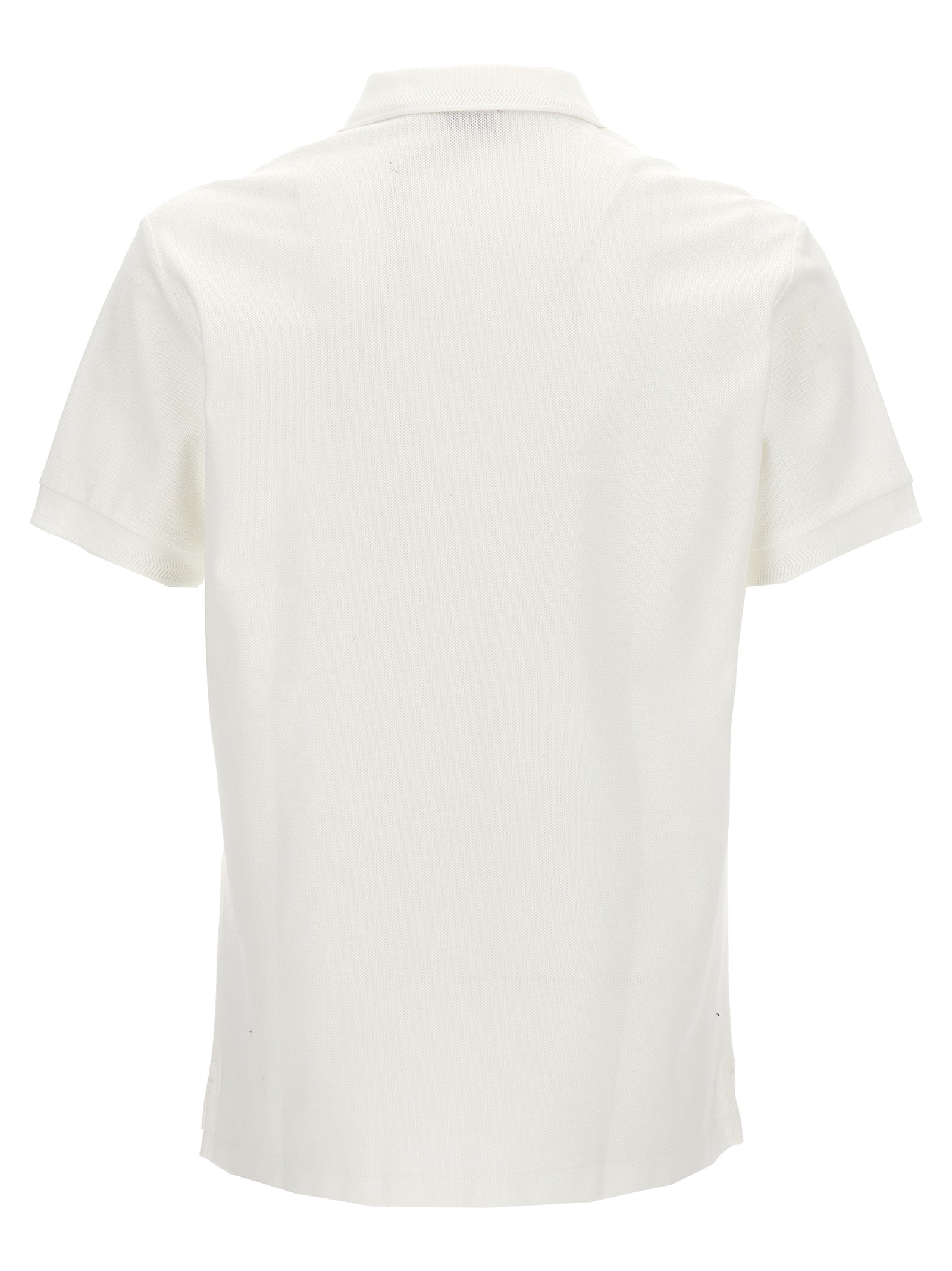 White Cotton Polo Shirt