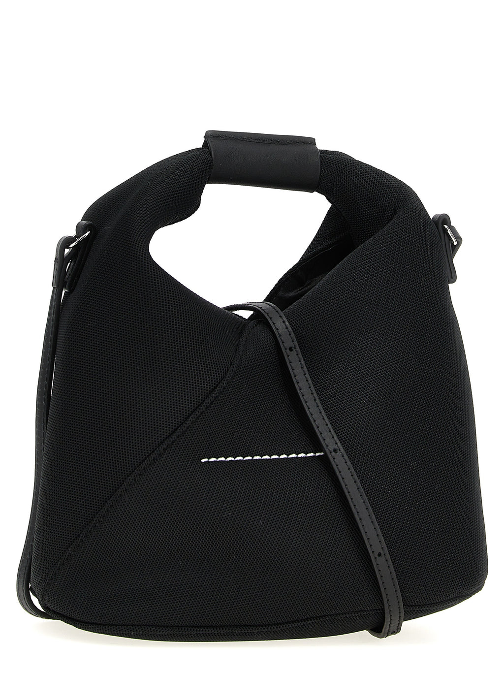 Black Polyester Crossbody Bag