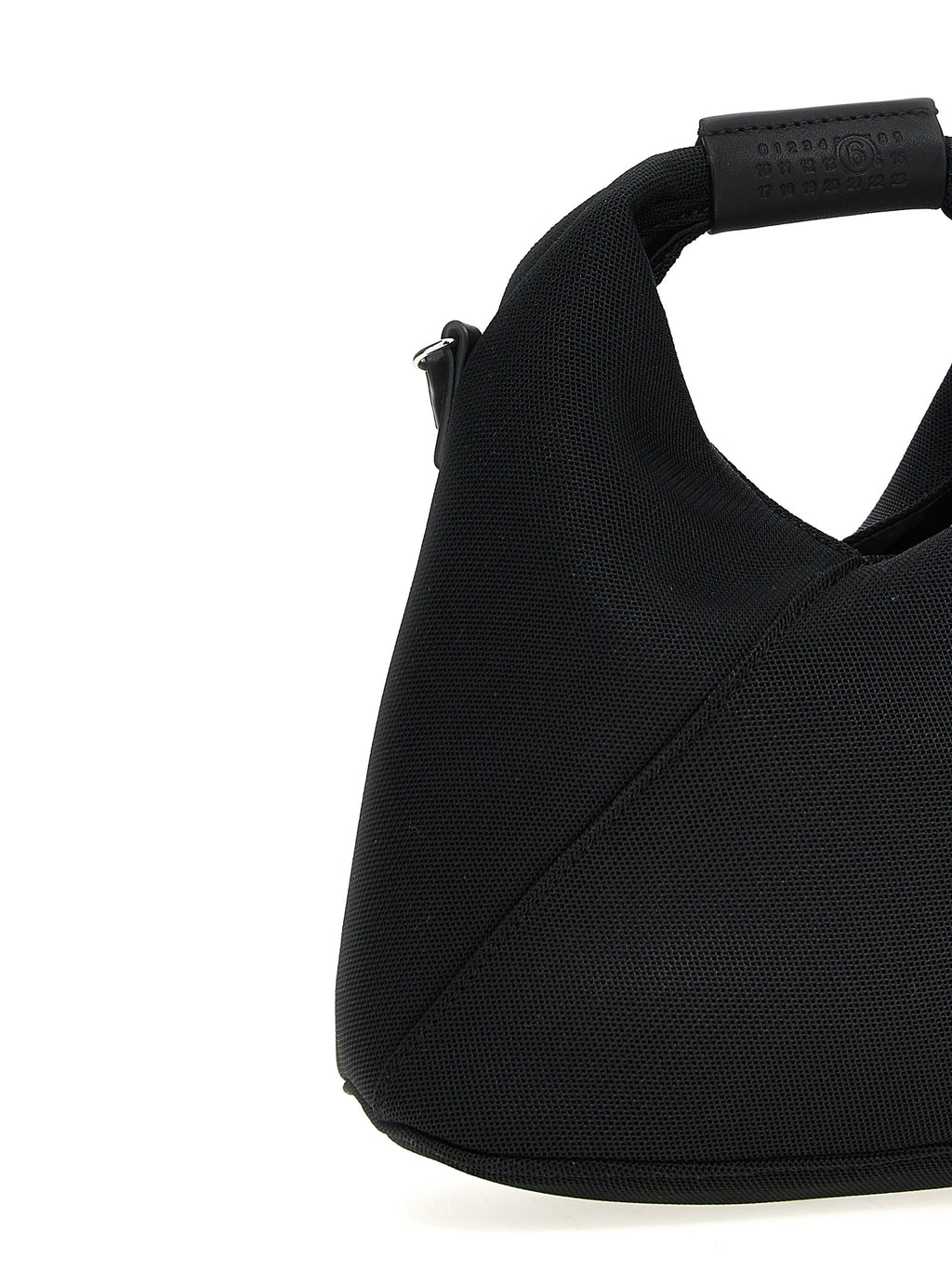 Black Polyester Crossbody Bag