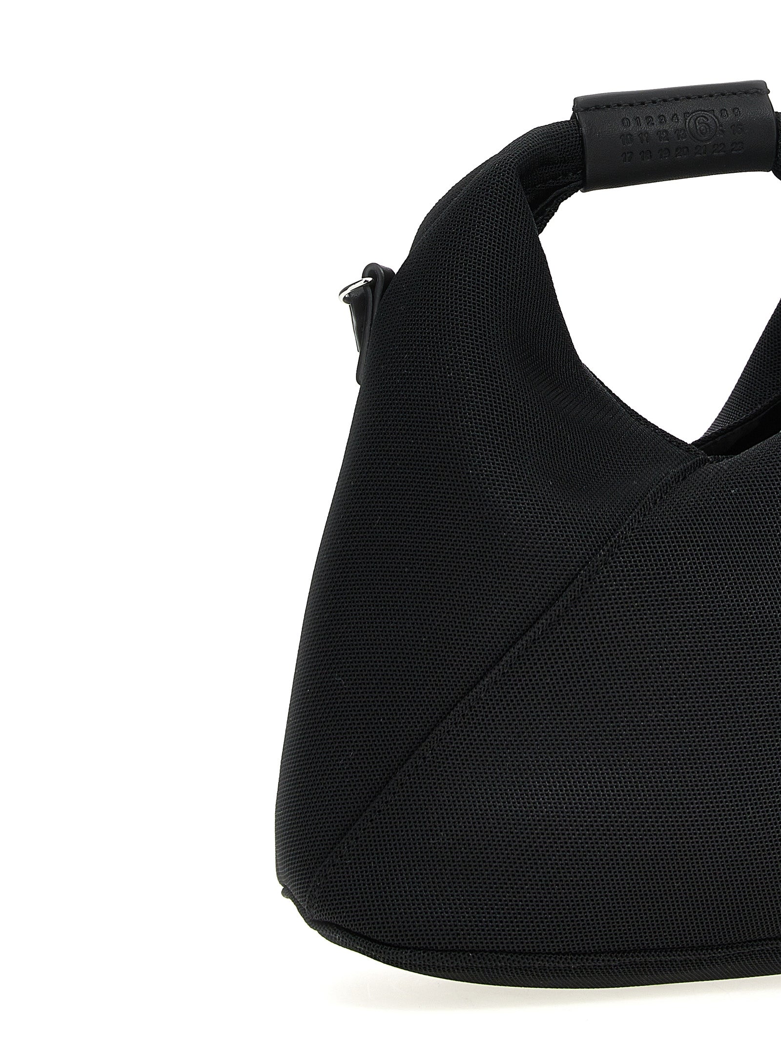 Black Polyester Crossbody Bag