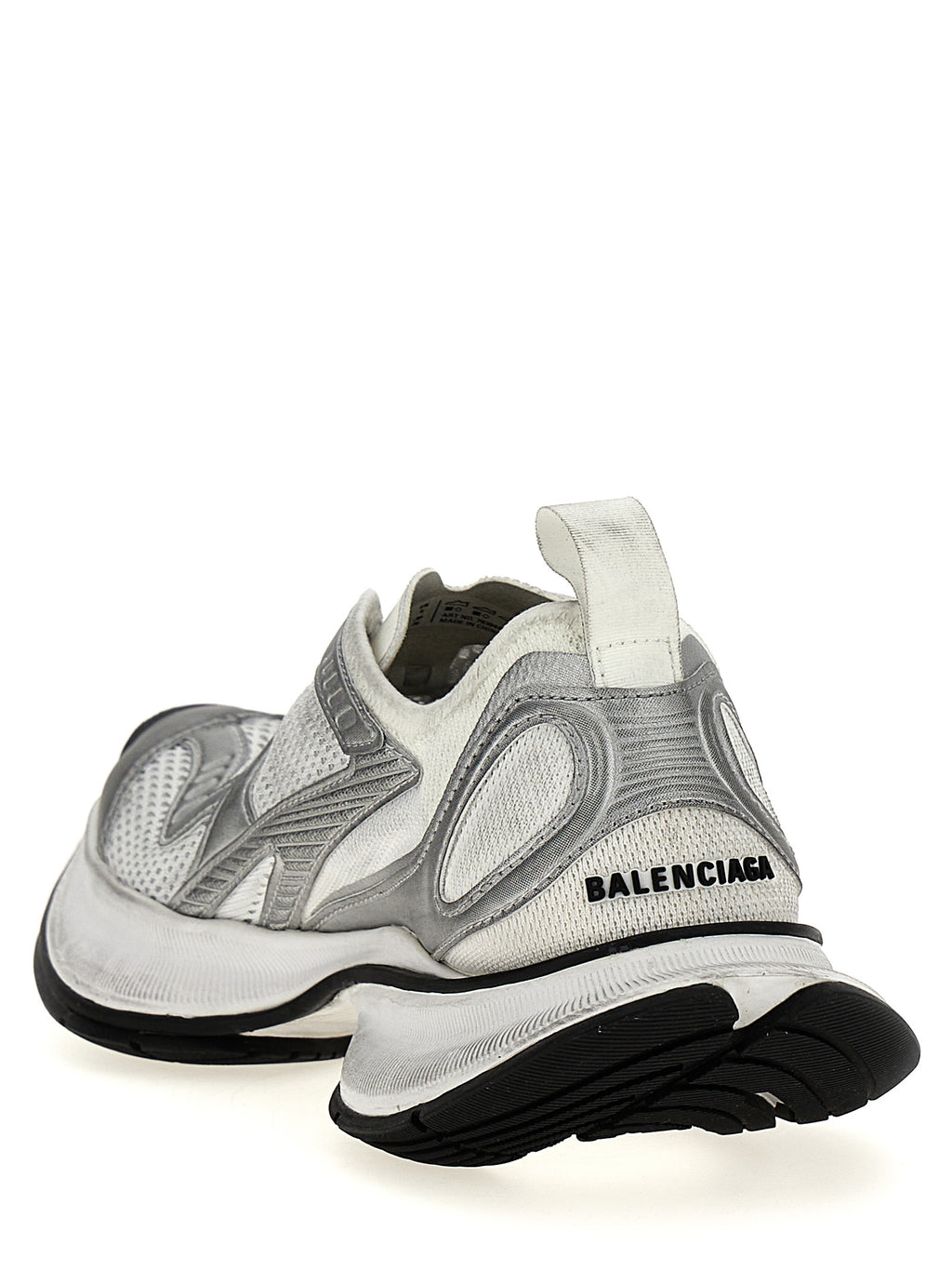 Gray Polyester Athletic Sneakers