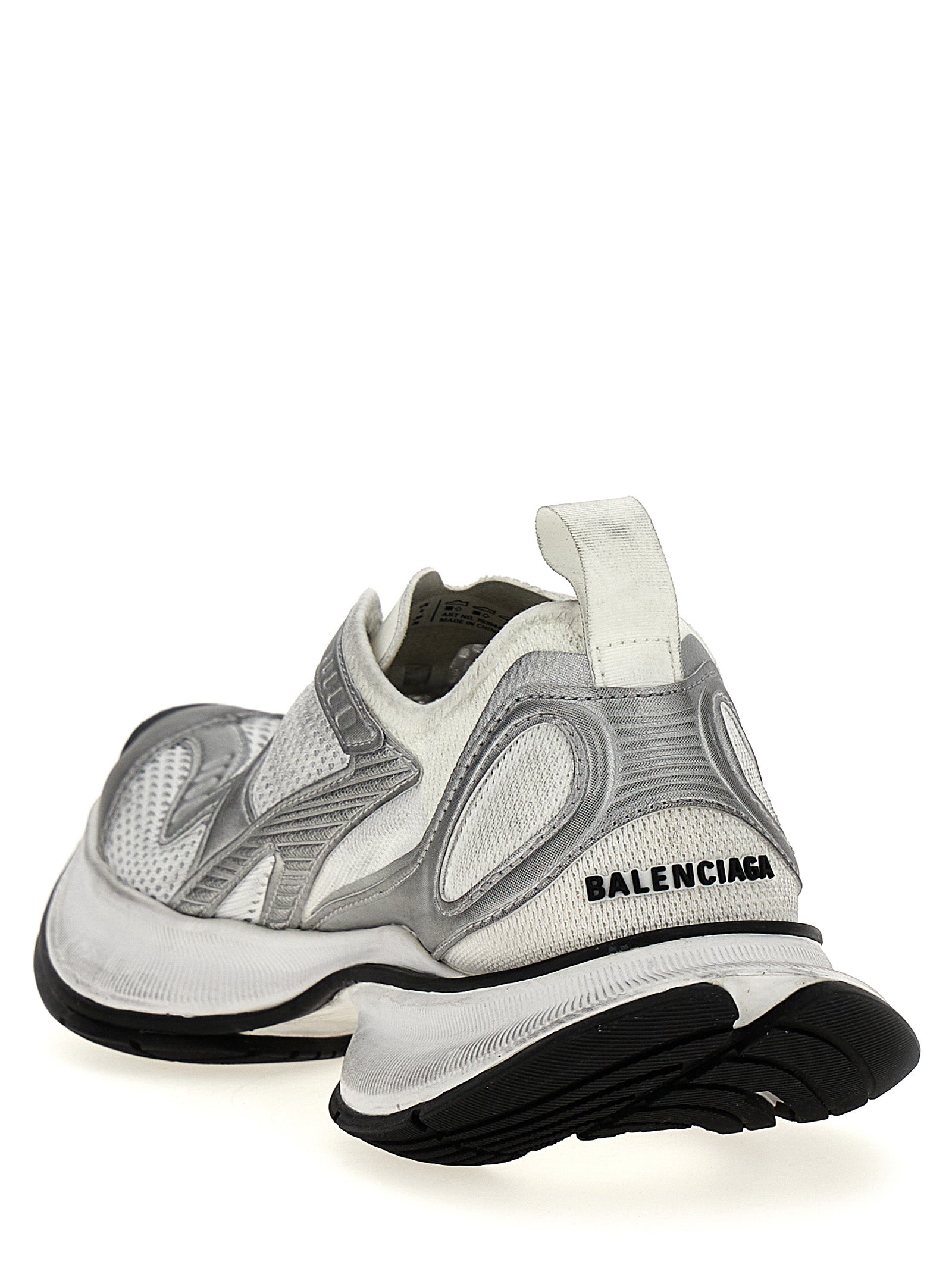 Gray Polyester Athletic Sneakers