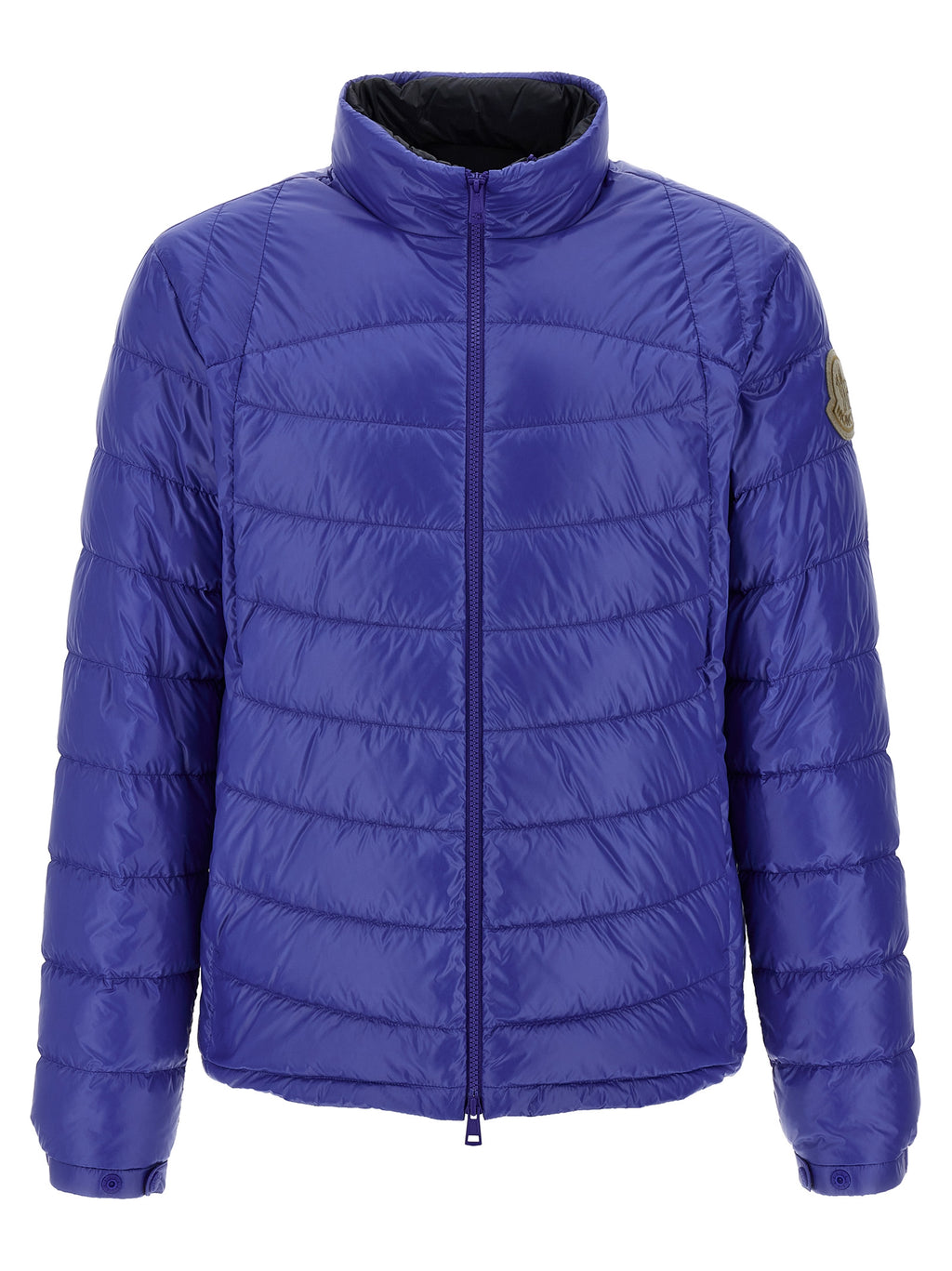 Blue Polyamide Full-Length Jacket