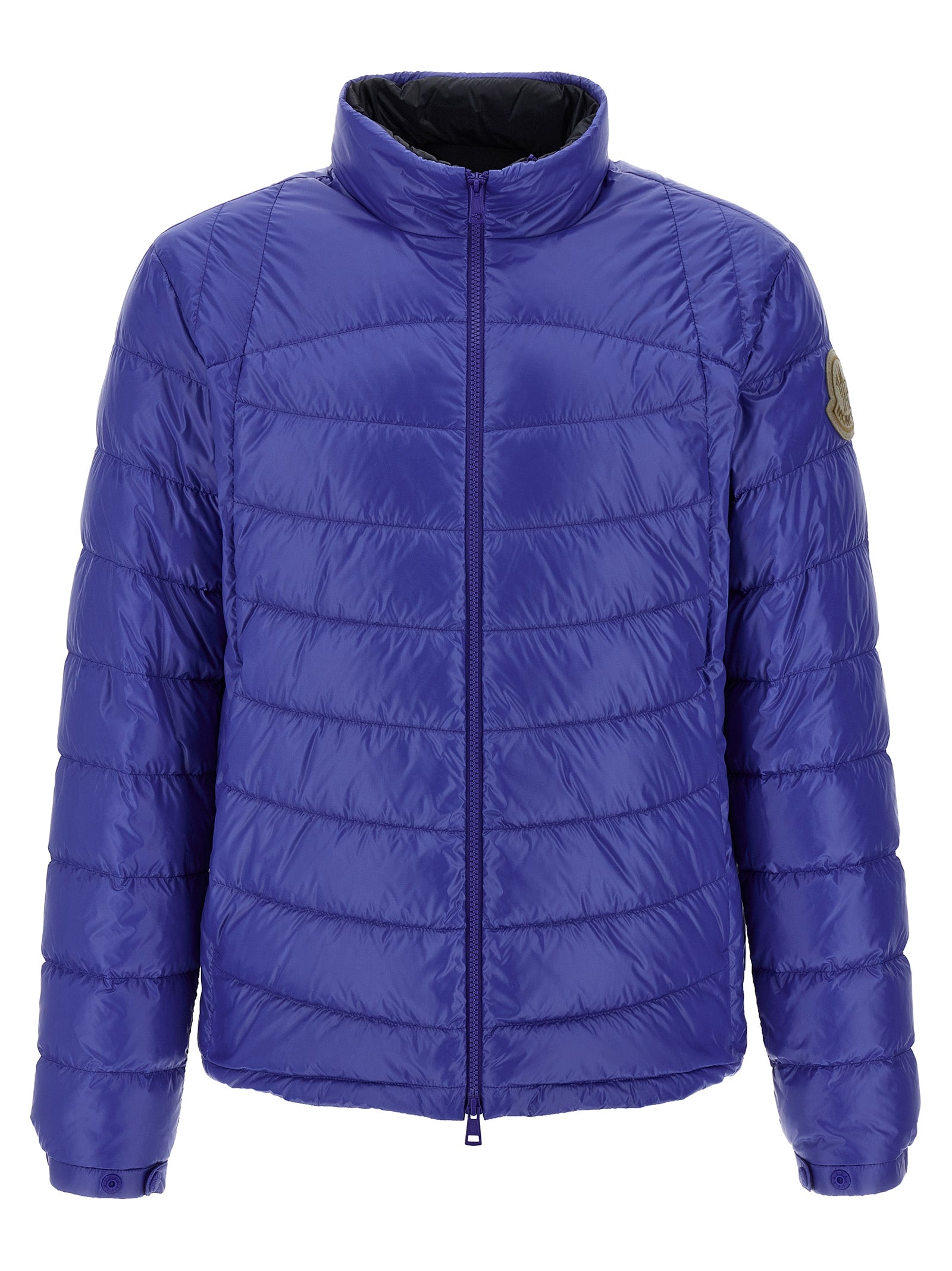 Blue Polyamide Full-Length Jacket