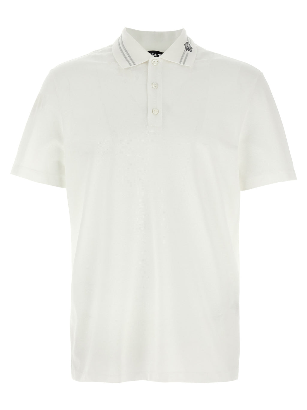 White Cotton Polo Shirt