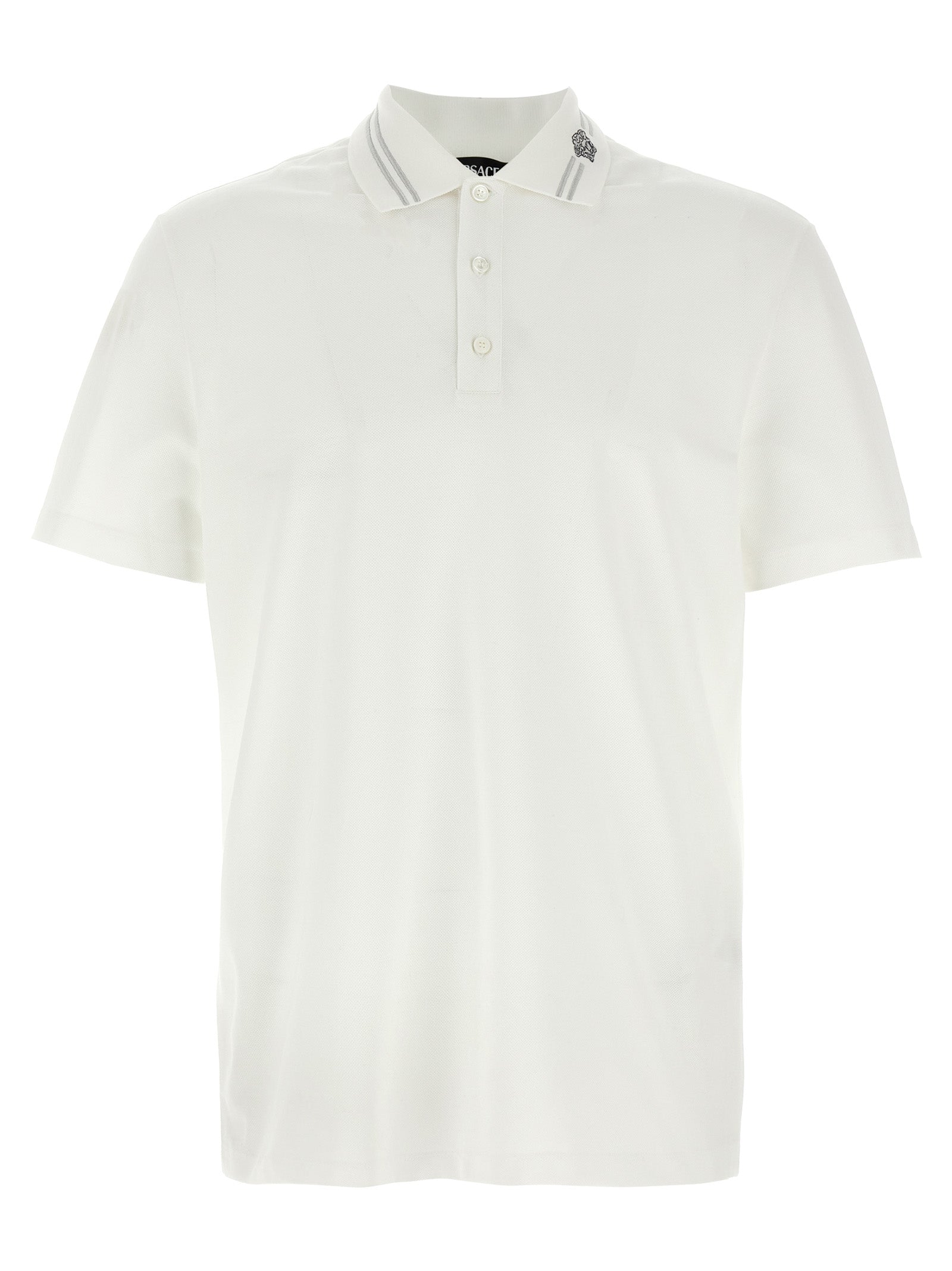 White Cotton Polo Shirt