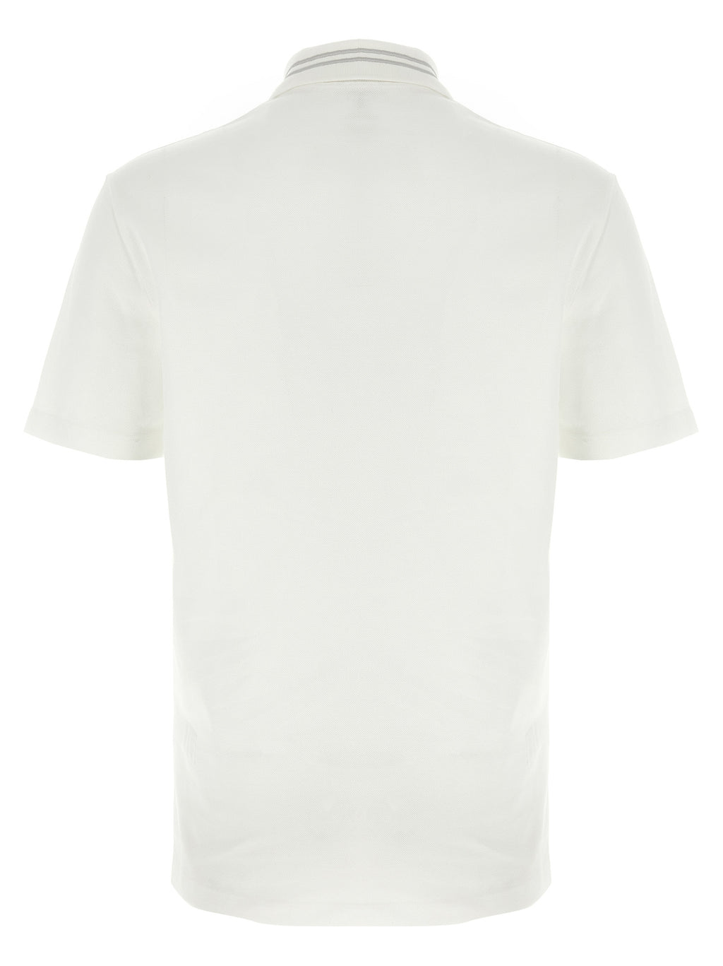 White Cotton Polo Shirt