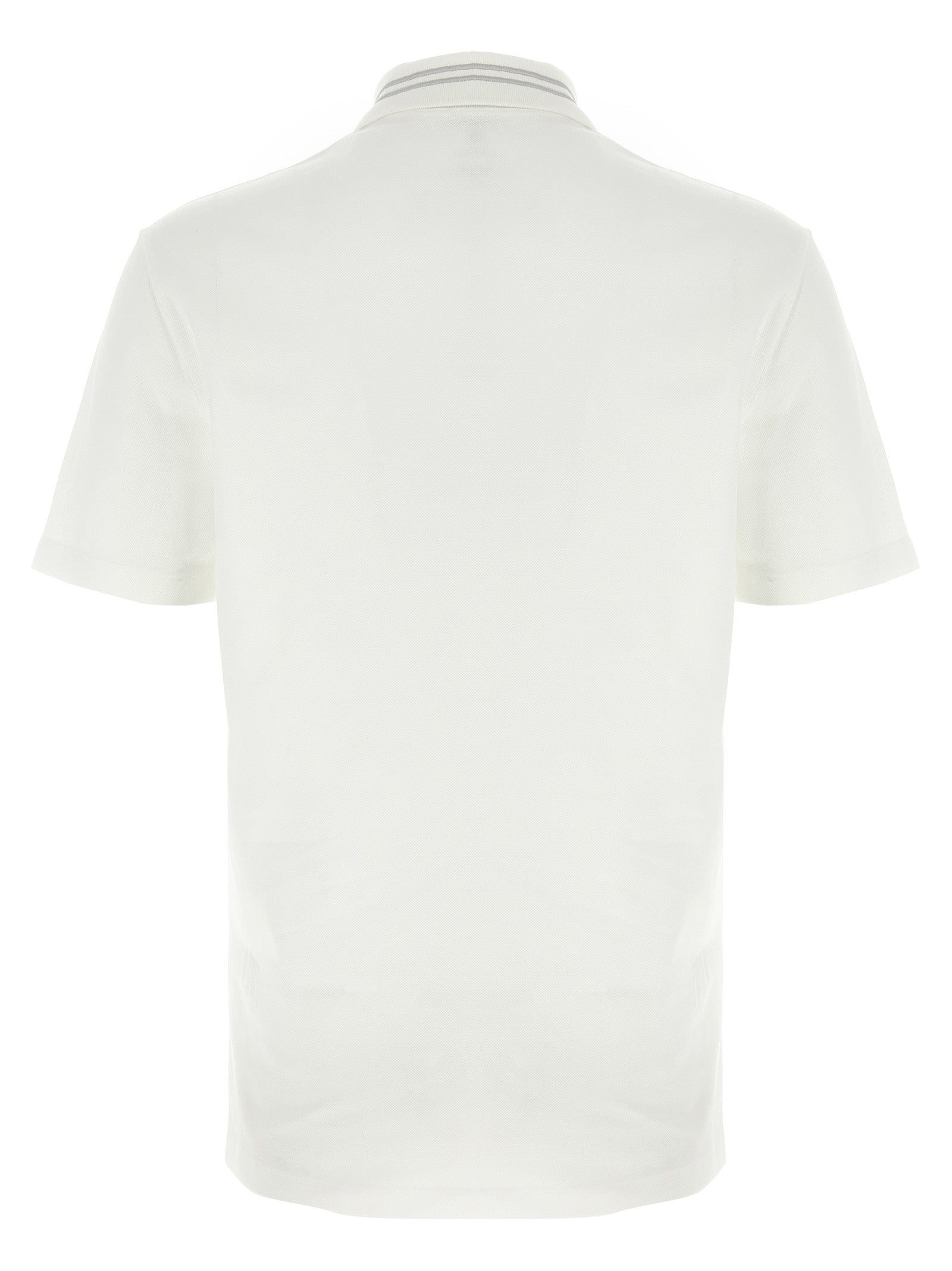 White Cotton Polo Shirt