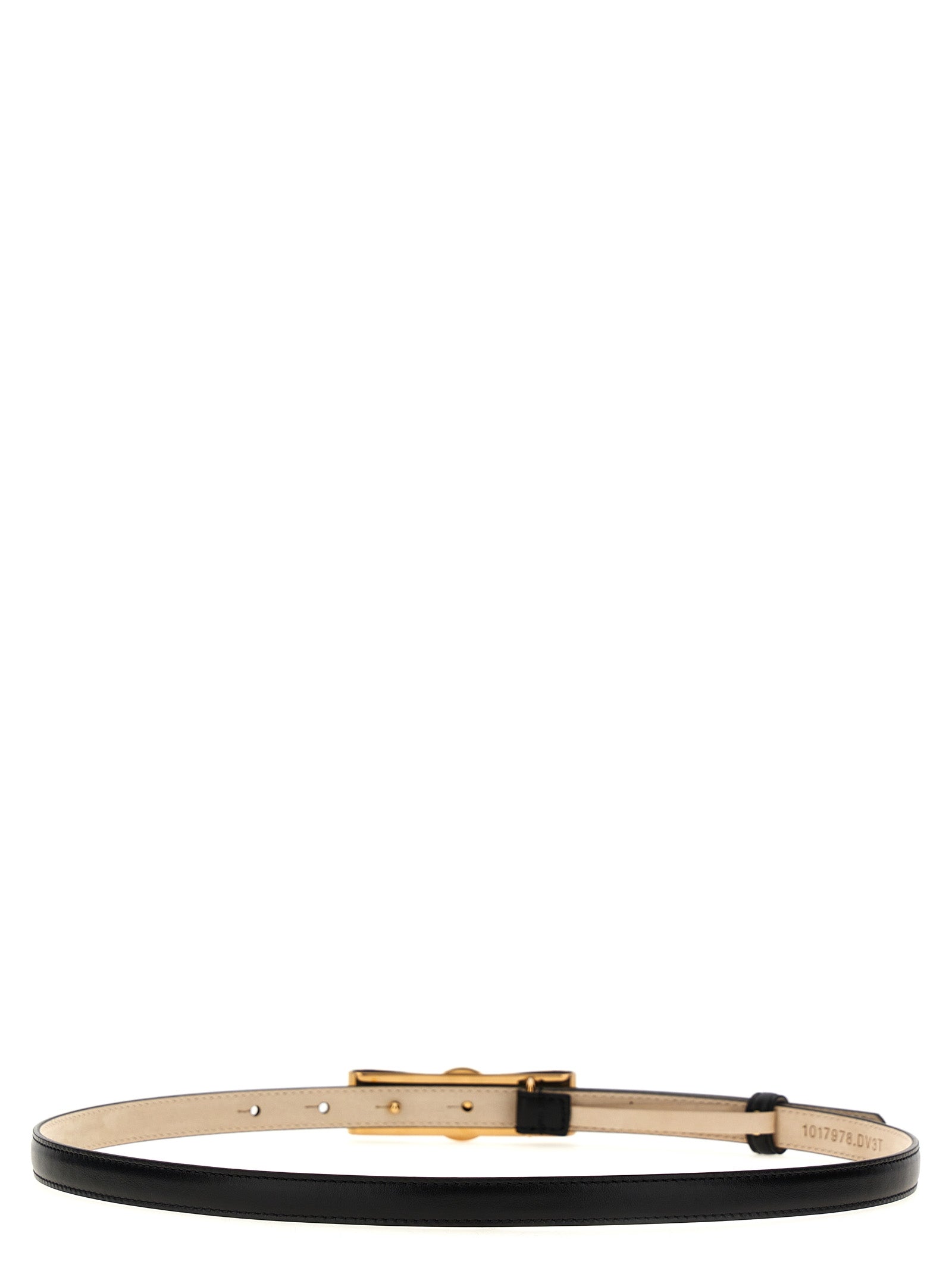 Black Calfskin Regular Belt