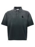Gray Cotton Polo Shirt