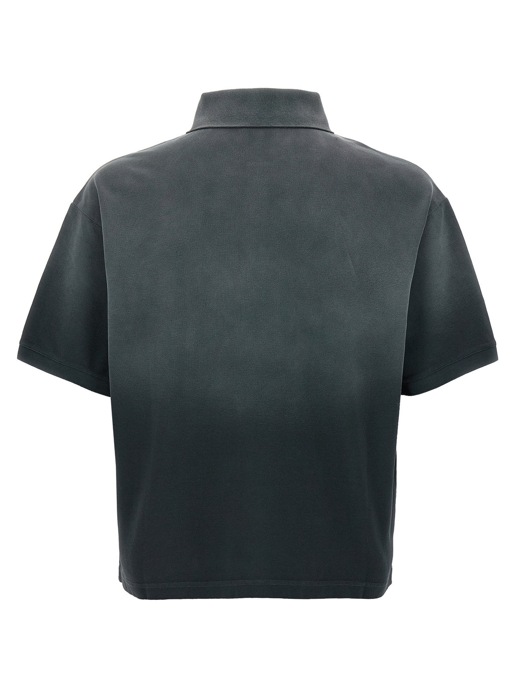 Gray Cotton Polo Shirt