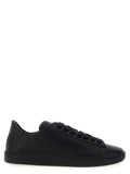 Black Calfskin Low Top Sneakers