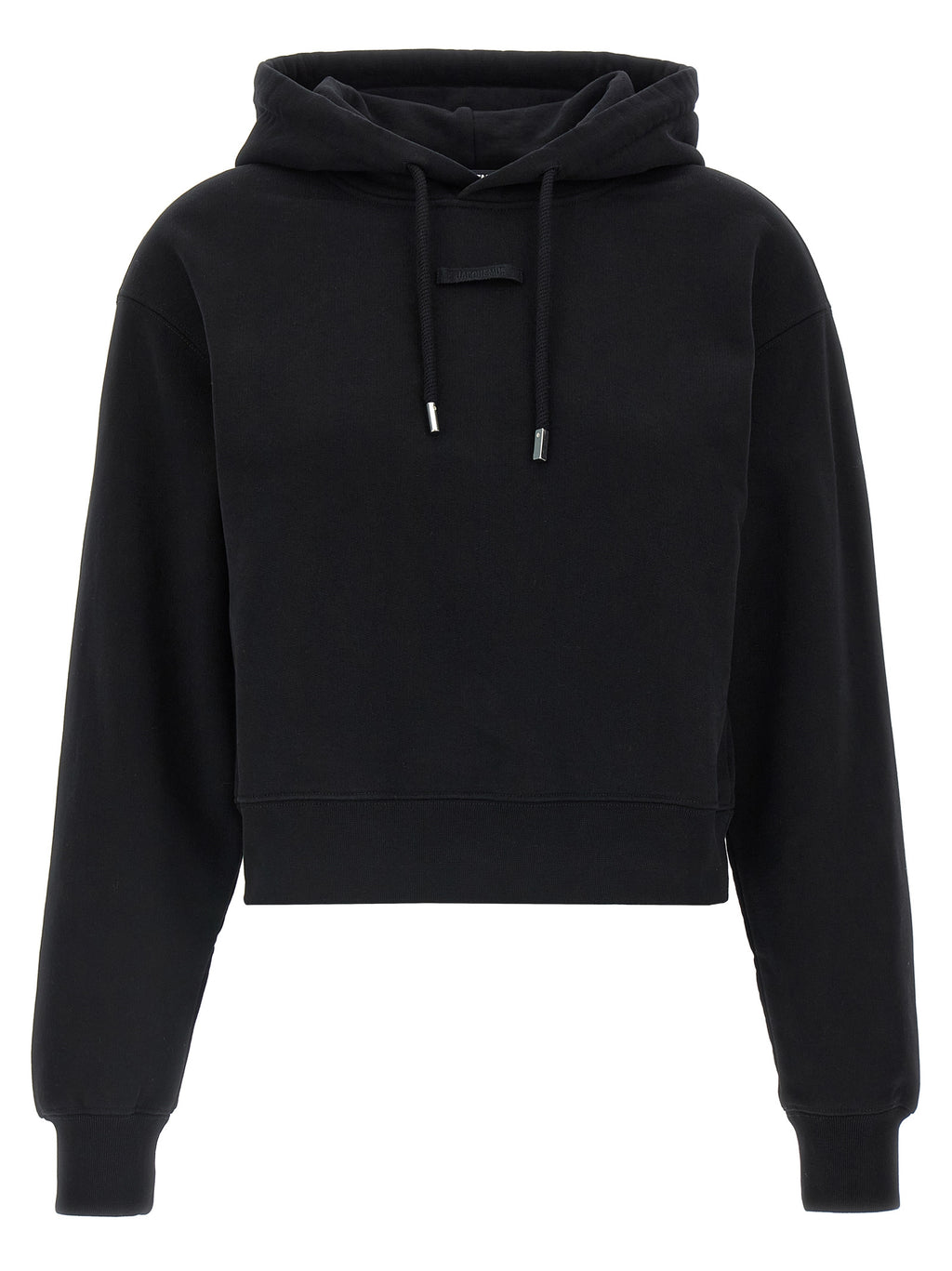 Black Cotton Hoodie