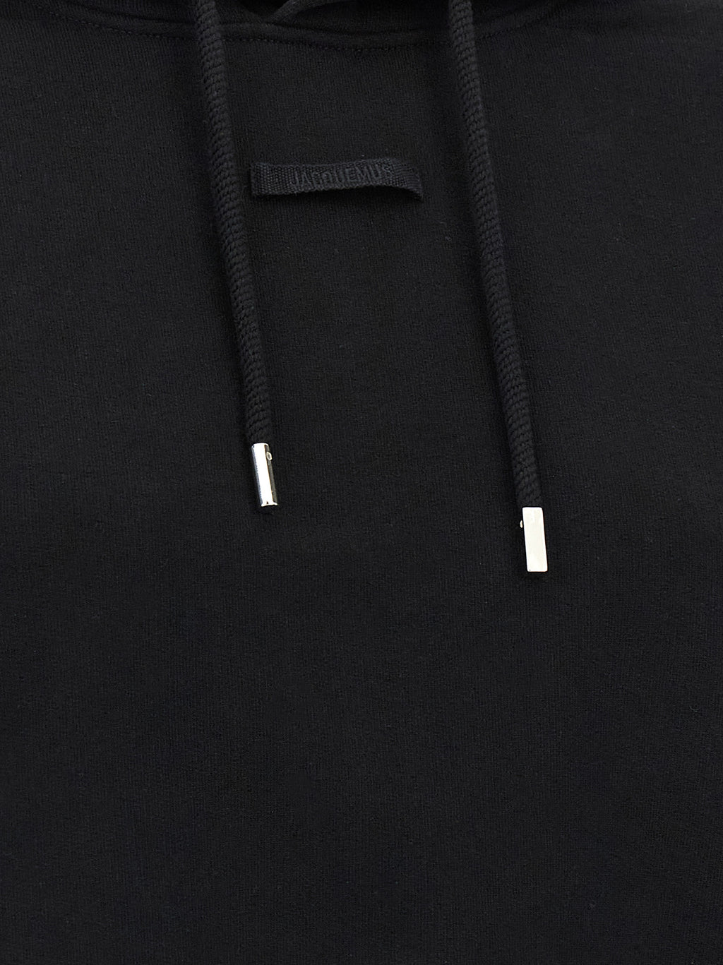Black Cotton Hoodie