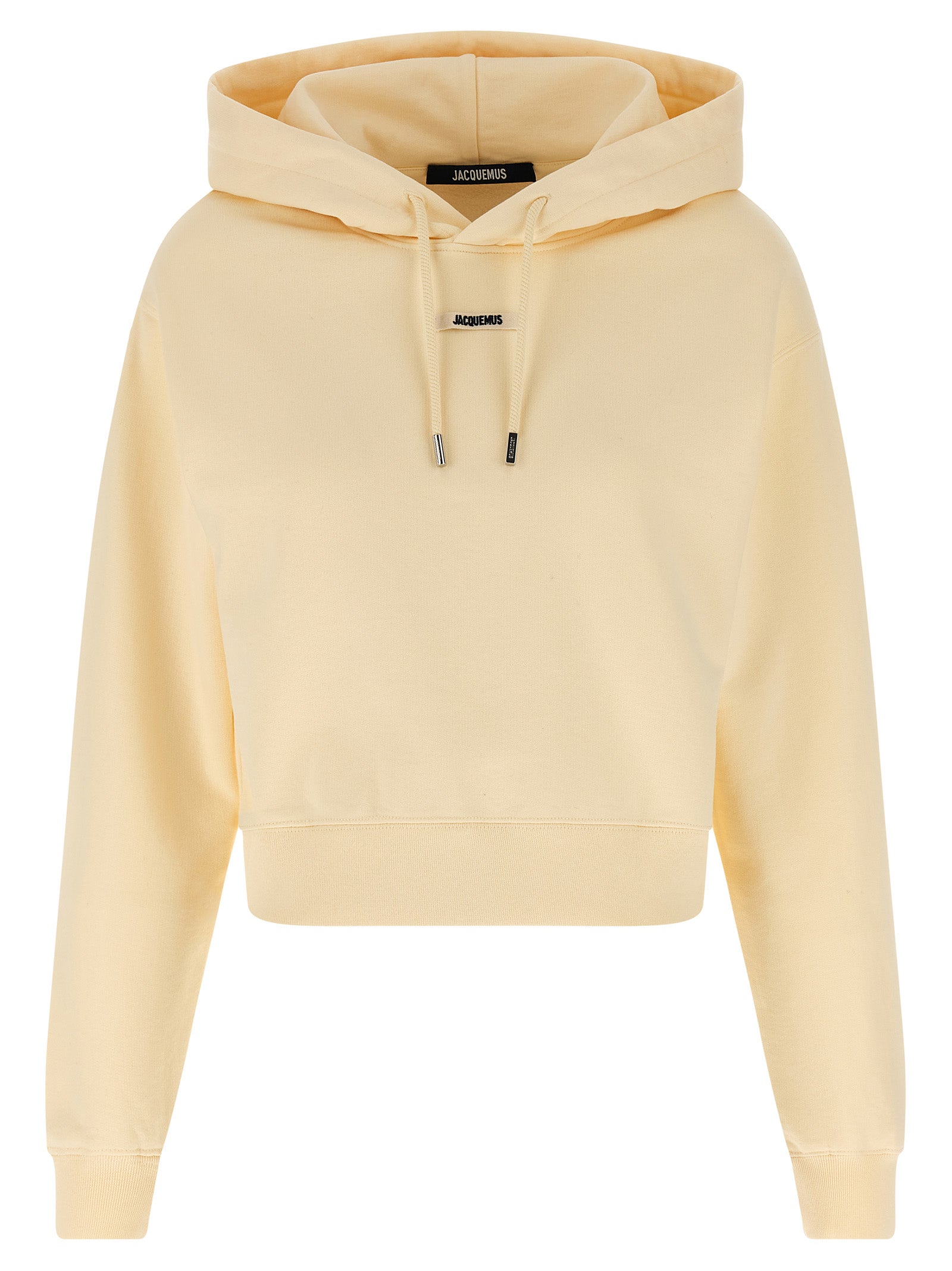 Beige Cotton Hoodie