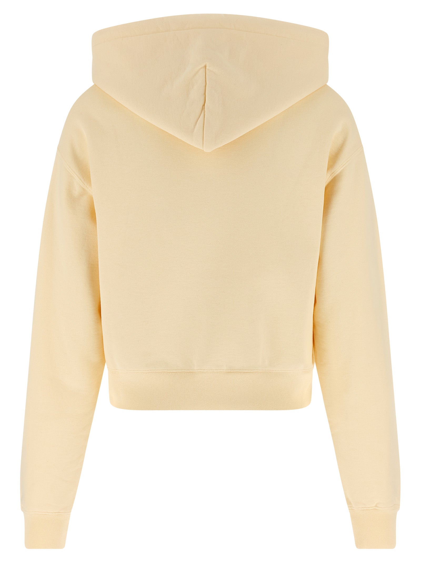 Beige Cotton Hoodie