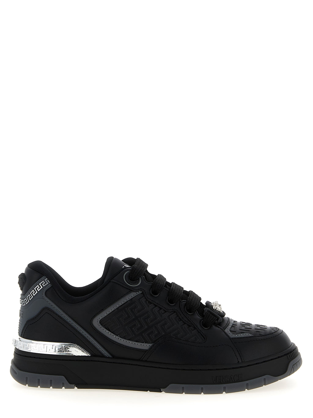 Black Calfskin Athletic Sneakers