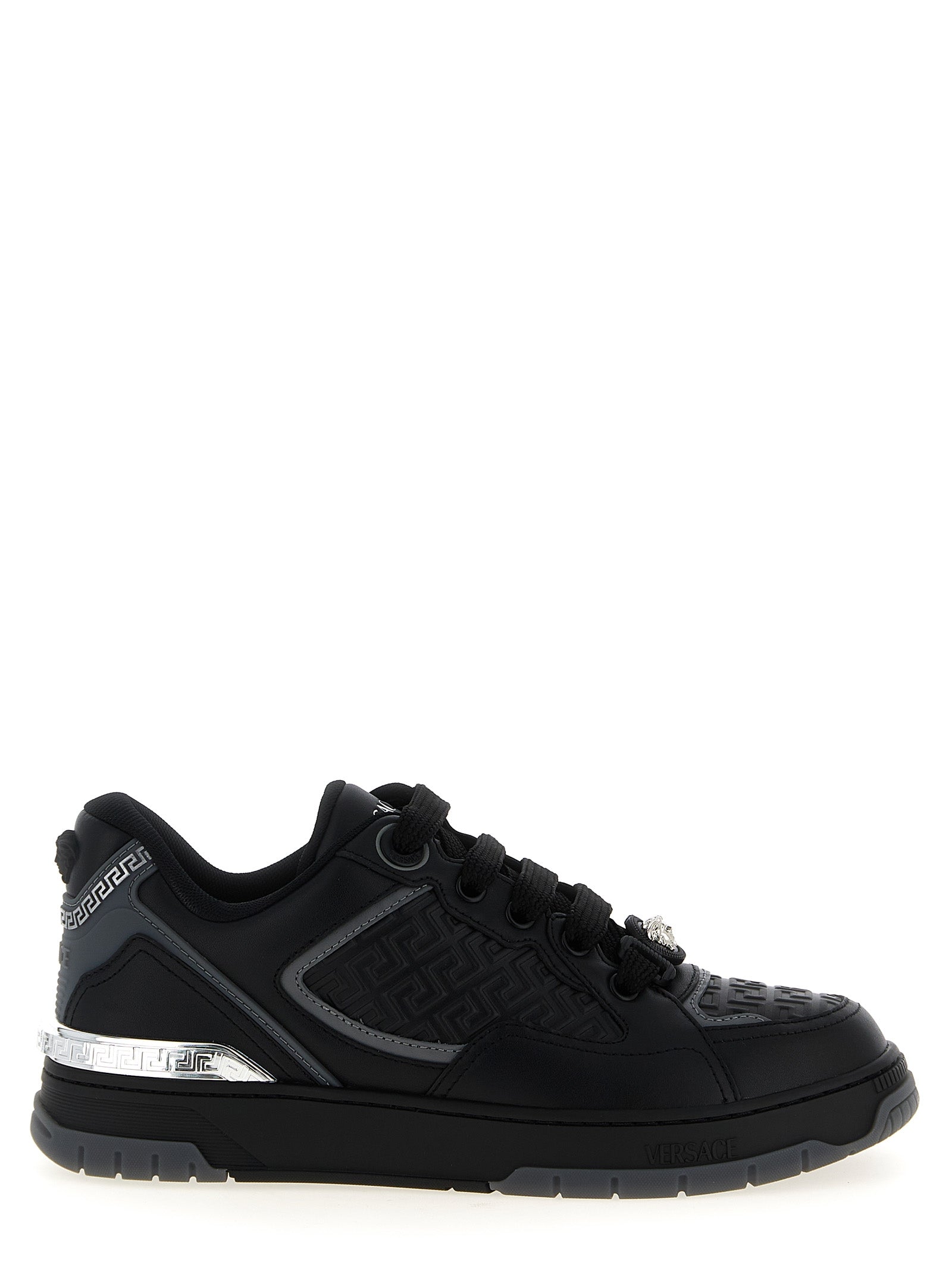 Black Calfskin Athletic Sneakers