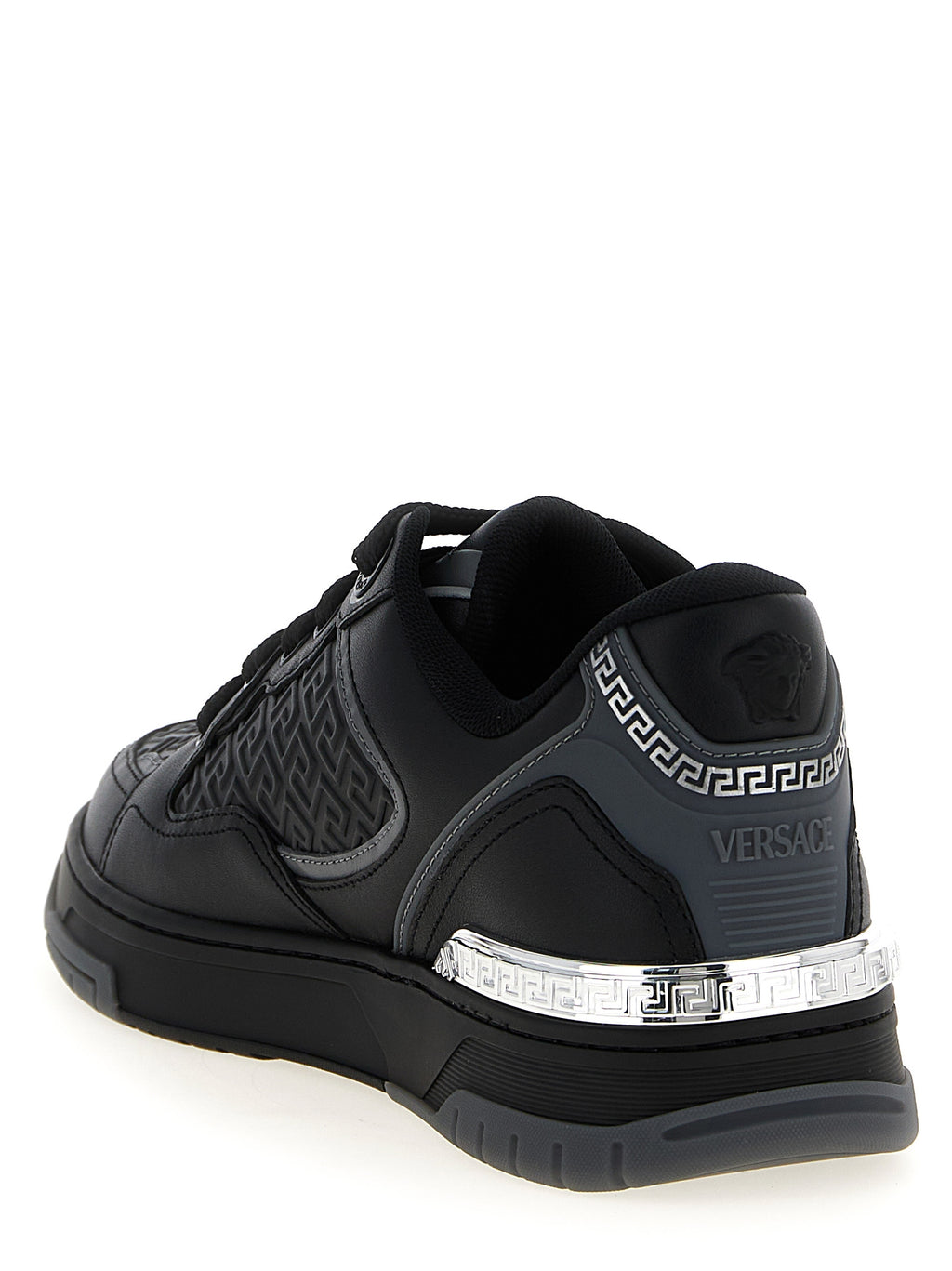 Black Calfskin Athletic Sneakers