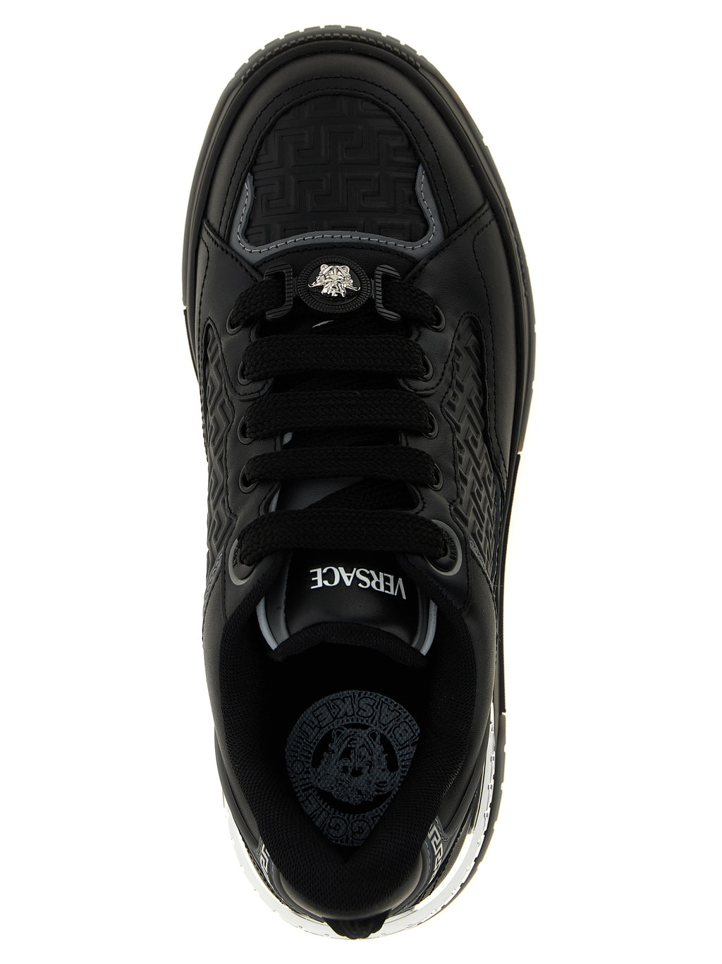 Black Calfskin Athletic Sneakers