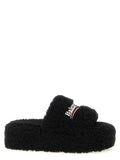 Black Polyester Slides