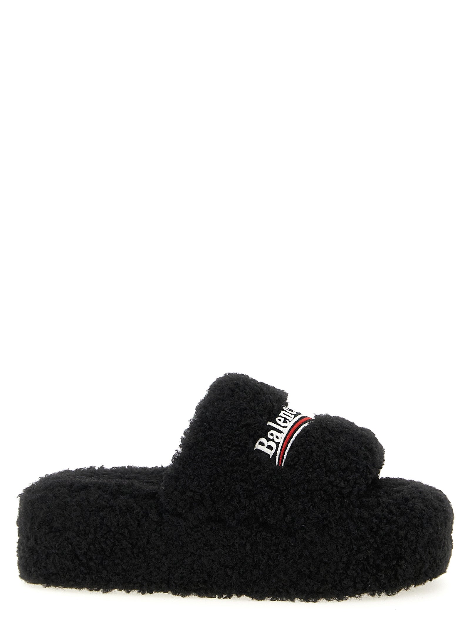 Black Polyester Slides