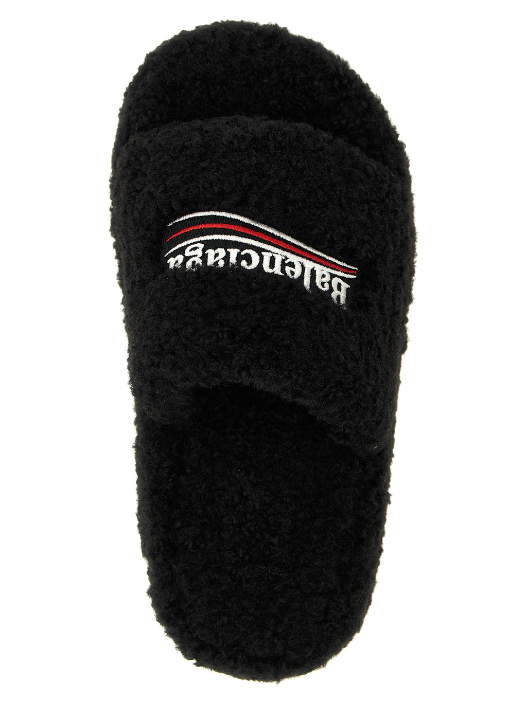 Black Polyester Slides