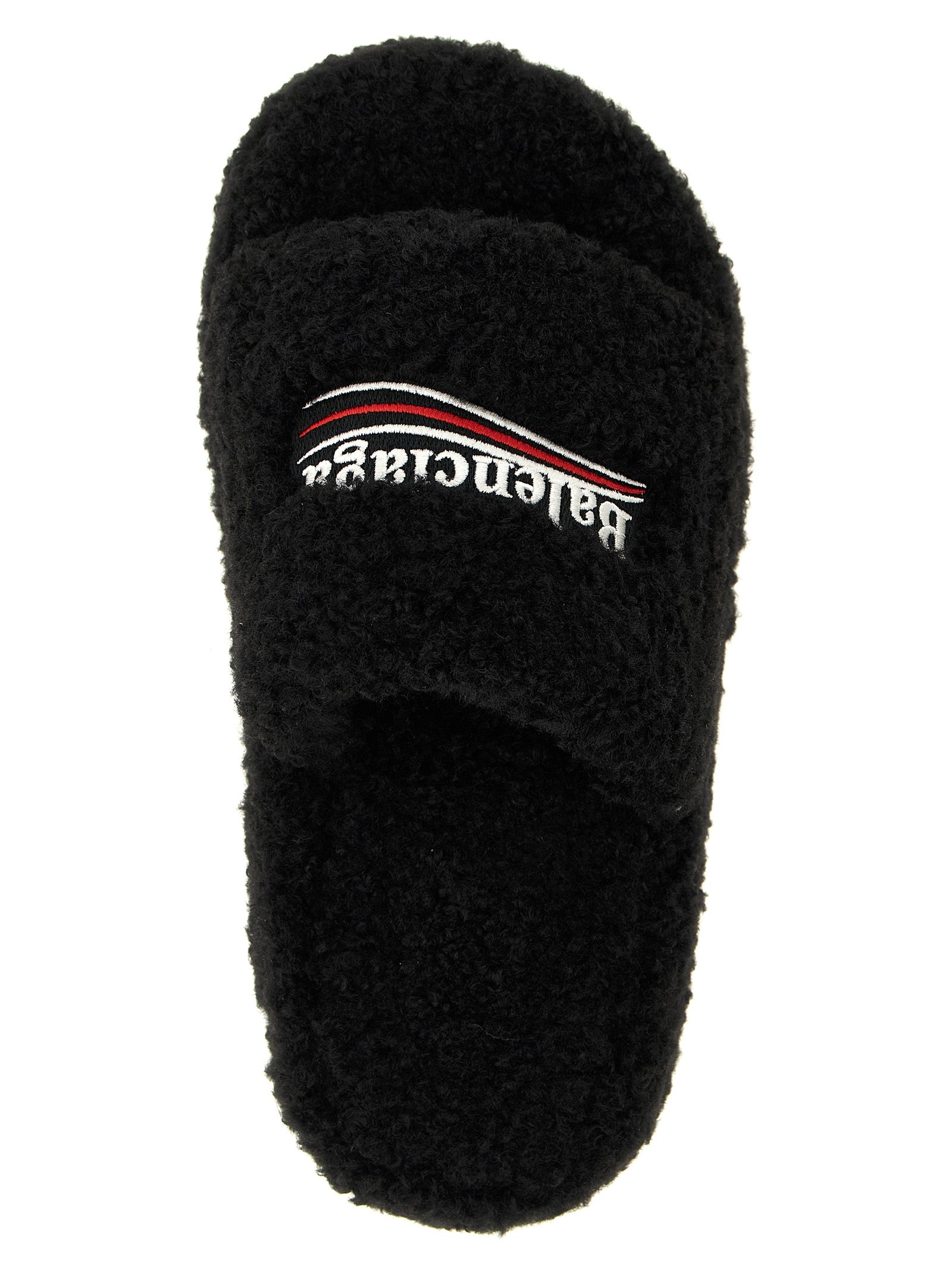 Black Polyester Slides