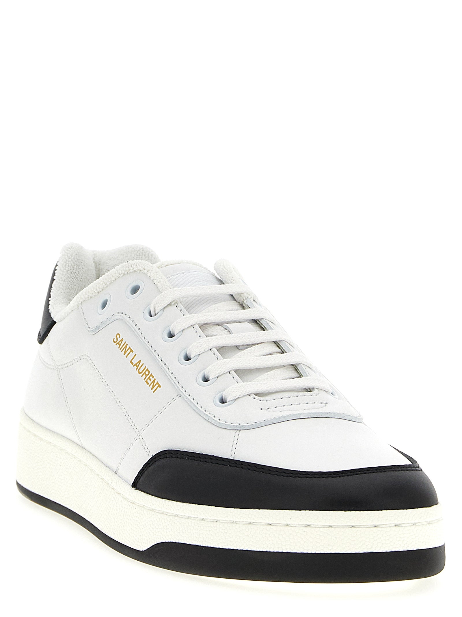 Bicolor Calfskin Low Top Sneakers