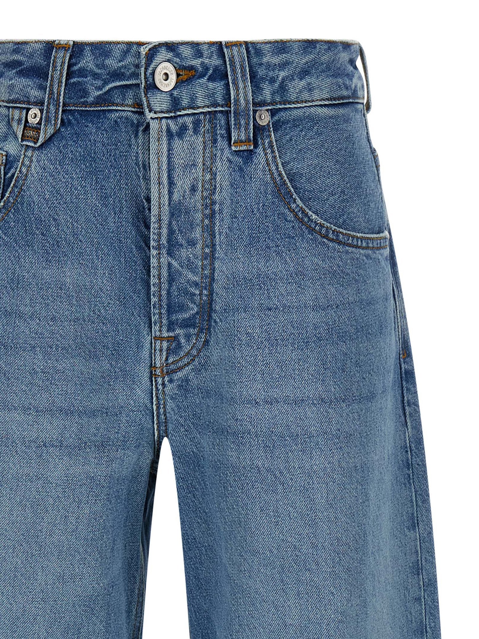 Blue Cotton Jeans Denim