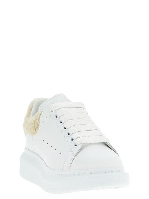 Beige Calfskin Chunky Sneakers