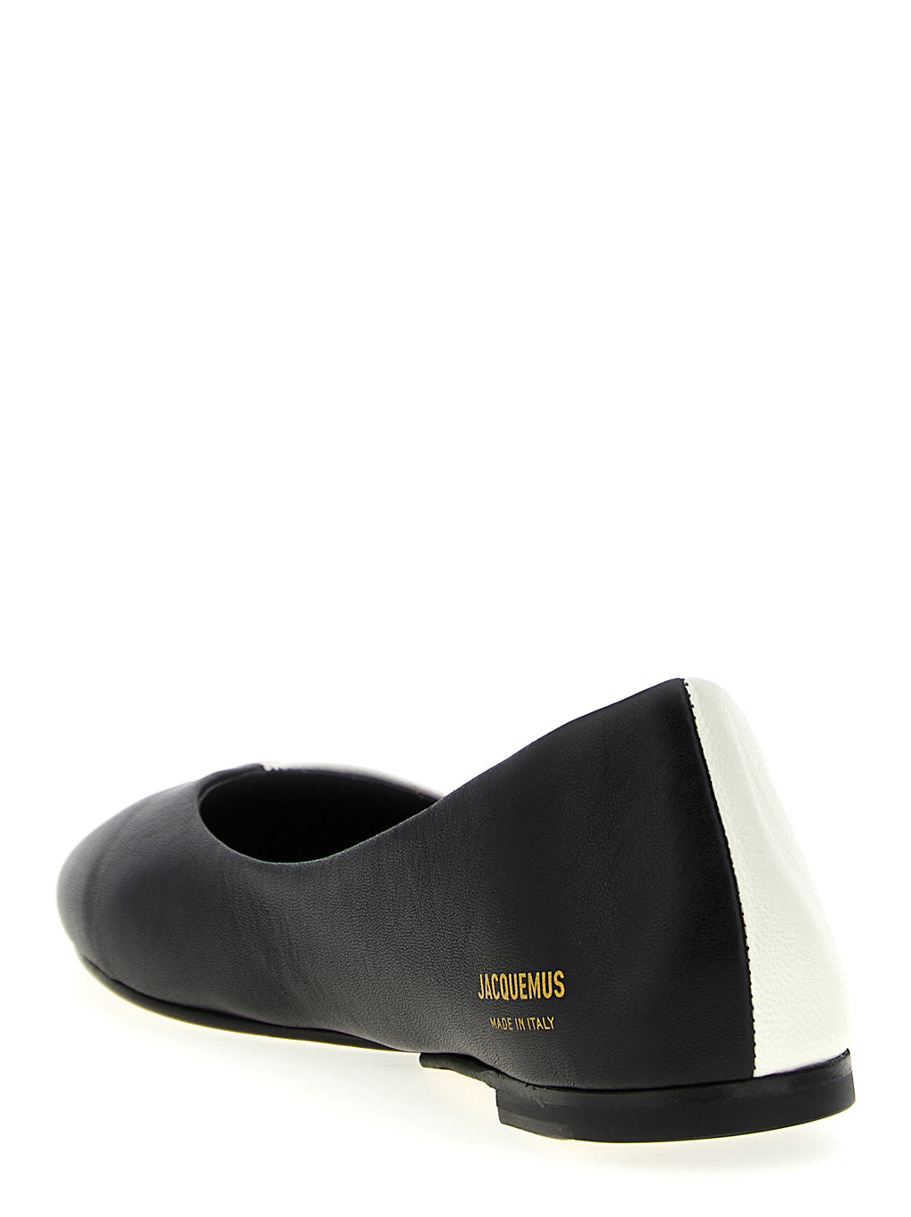 Bicolor Lamb Leather Ballet Flats