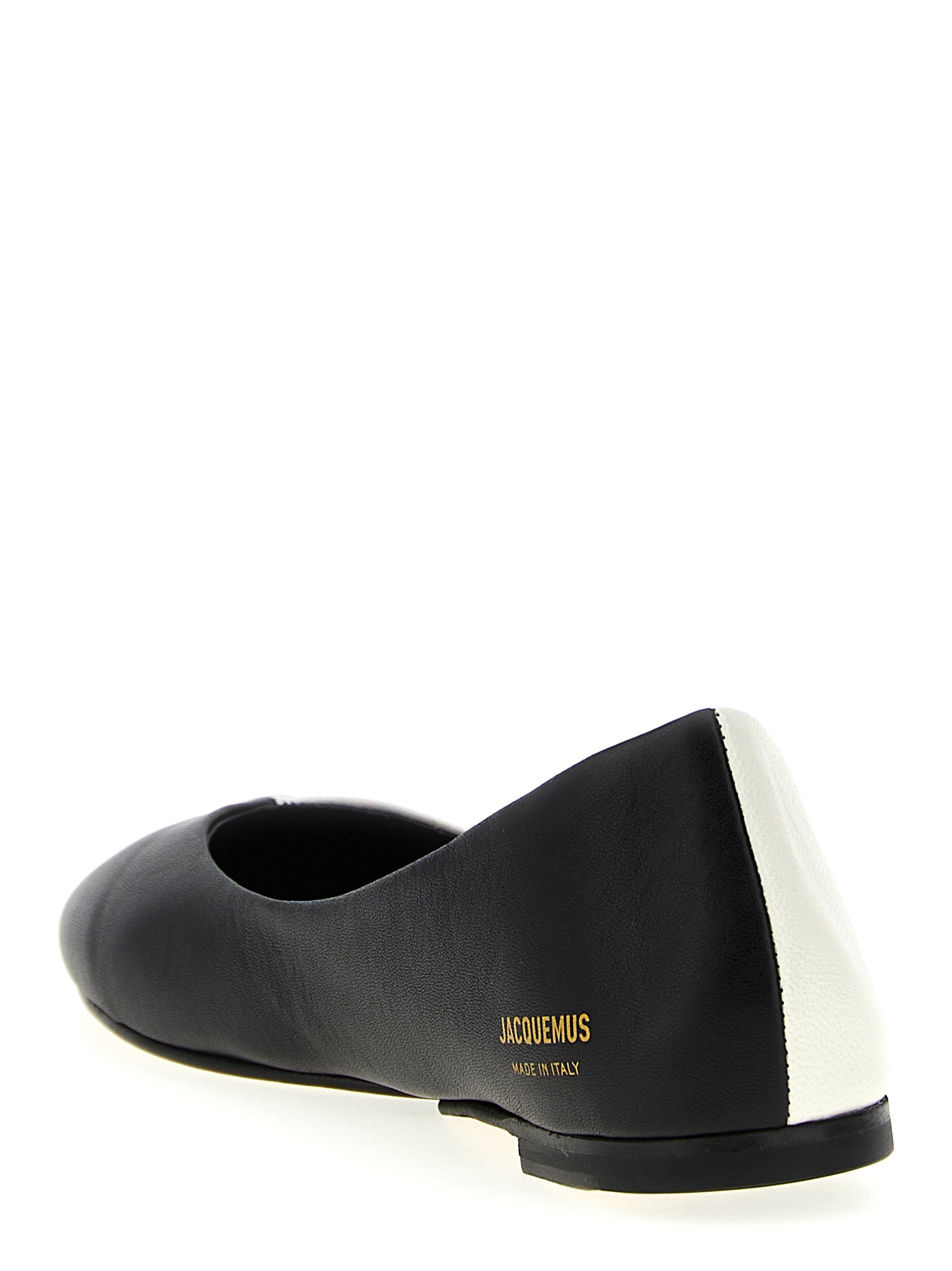 Bicolor Lamb Leather Ballet Flats